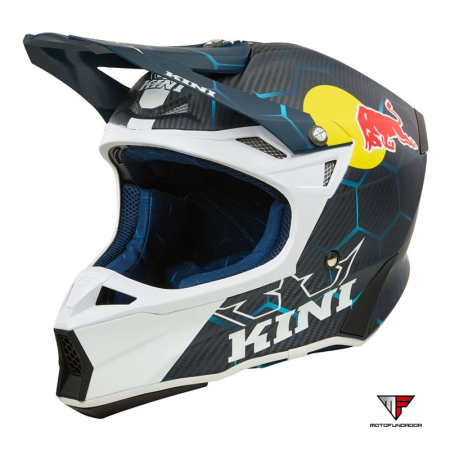 Capacete Kini MXC2 Red Bull 2.0 - Blue/White 