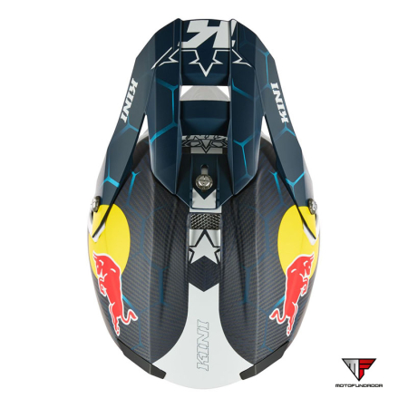 Capacete Kini MXC2 Red Bull 2.0 - Blue/White 