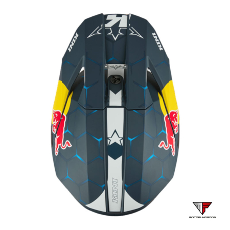 Capacete Kini MX3 Red Bull 1.0 - Blue / White 