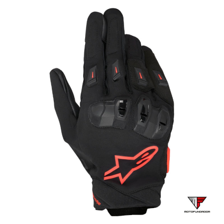 Luvas Alpinestars SP X 3 - Preto / Vermelho Fluo