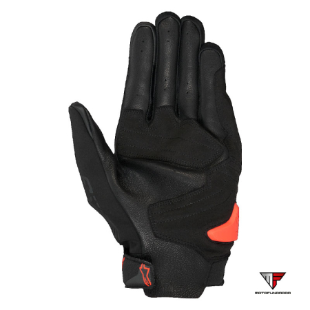 Luvas Alpinestars SP X 3 - Preto / Vermelho Fluo