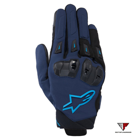 Luvas Alpinestars SP X 3 - Azul Escuro / Azul Brilho
