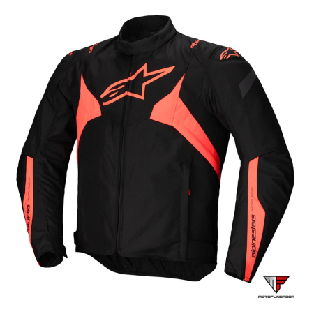 Casaco Alpinestars T-Jaws V4 WP - Preto / Vermelho Fluo