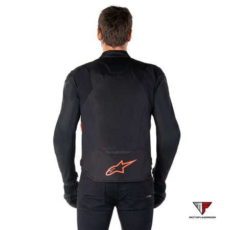 Casaco Alpinestars T-Jaws V4 WP - Preto / Vermelho Fluo
