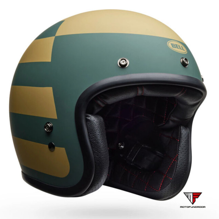 Capacete BELL Custom 500 Helmet - Parlor Matte Emerald/Gold
