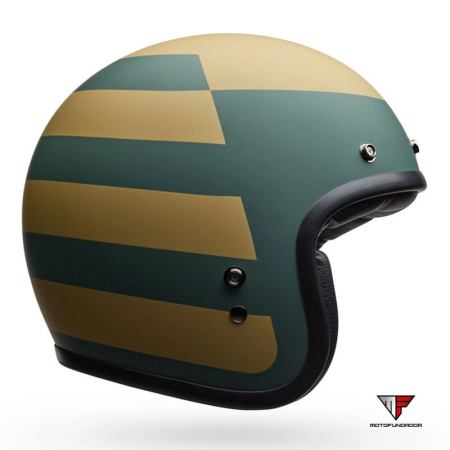 Capacete BELL Custom 500 Helmet - Parlor Matte Emerald/Gold

