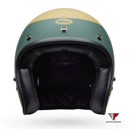 Capacete BELL Custom 500 Helmet - Parlor Matte Emerald/Gold
