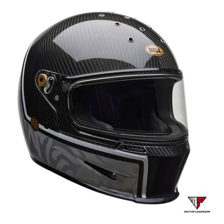 Capacete Bell Eliminator Carbon Helmet - RSD Journey Satin/Gloss Black/Gray