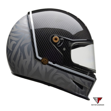 Capacete Bell Eliminator Carbon Helmet - RSD Journey Satin/Gloss Black/Gray