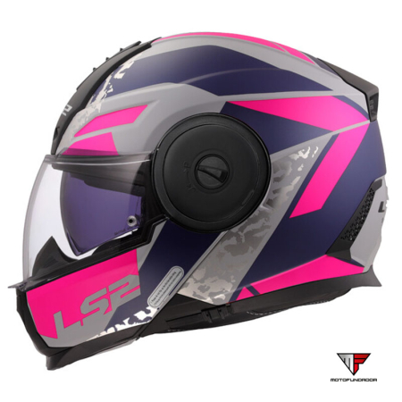 Capacete LS2 FF902 Scope II Oxyd - CINZA/AZUL/PURPURA