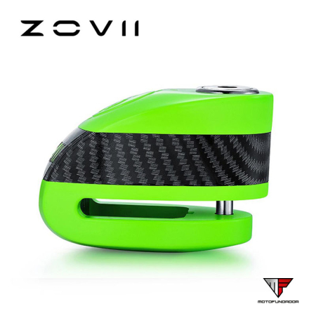 Cadeado de Disco com Alarme ZOVII Verde Fluo