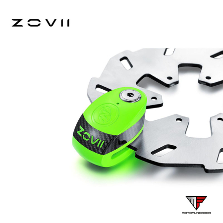 Cadeado de Disco com Alarme ZOVII Verde Fluo